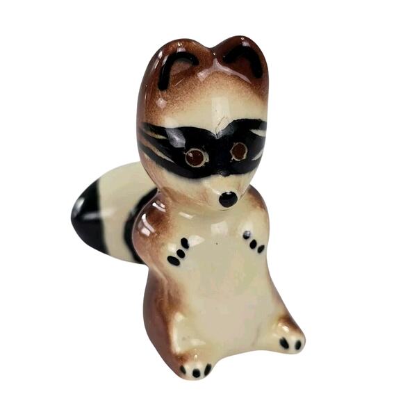 Robert Simmons Fluffy Tailed Bandit Raccoon California Pottery Vintage - Picture 2 of 10